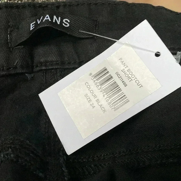Evan’s denim bootcut short black jean pants - Picture 10 of 11